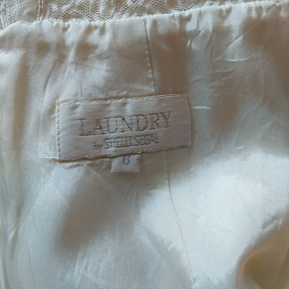 Laundry by Shelli Segal white crepe mini dress - Picture 6 of 6